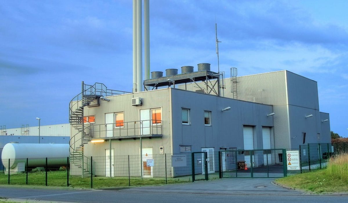 biomass heating power plant